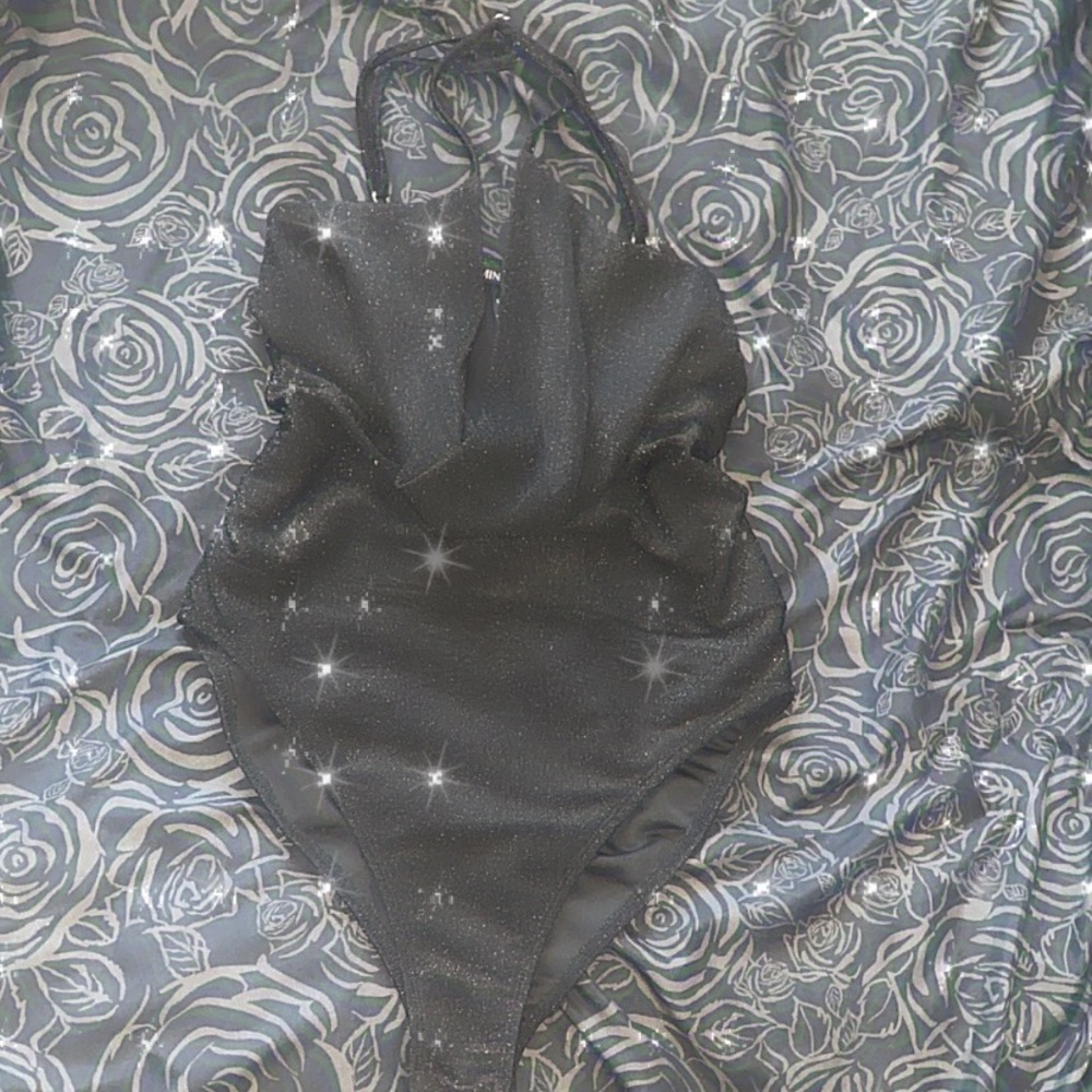 Black Cowl Neck Body Suit